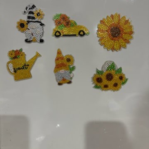 Sunflower Diamond Dot Magnets