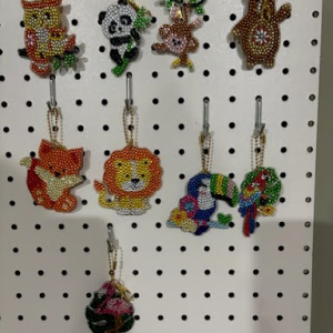 Diamond Dot Keychains
